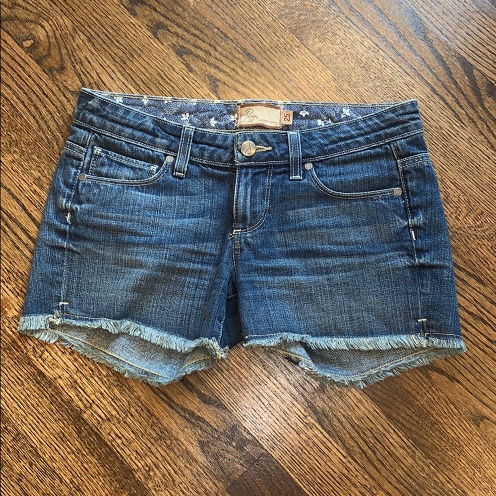 Paige Denim Cutoff Shorts - Picture 1 of 7